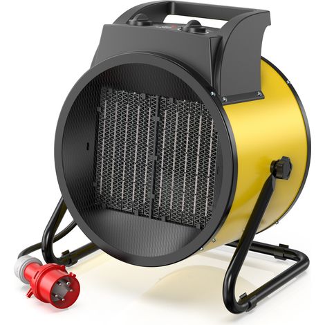 DAHTEC 9000W Fan Heater Yellow - Energy Class A - Industrial Performance - Rapid Heating. (1/5)