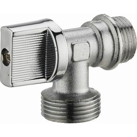 Waschmaschinenhahn Winkel 1/4 Drehung Außengewinde M1/2' (15x21) Außengewinde M3/4' (20x27) NOYON & THIEBAULT - 802-1520C1