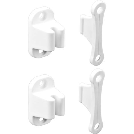 Confezione da 2 fermaporta per camper e roulotte, fermaporta in plastica resistente, accessori per roulotte e camper (viti incluse) (1/4)