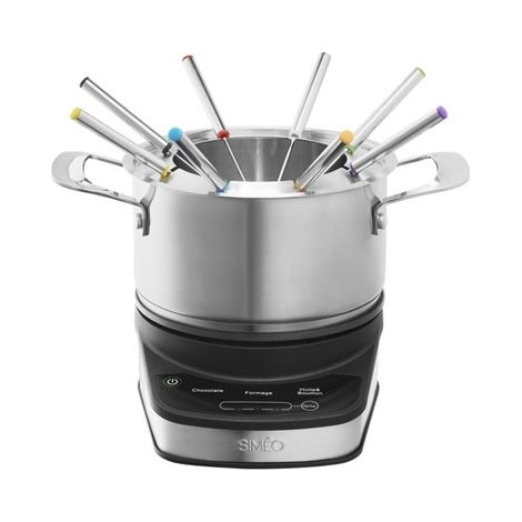 fondue 1200w 8 tenedores inox - FDI720 - Simeo -