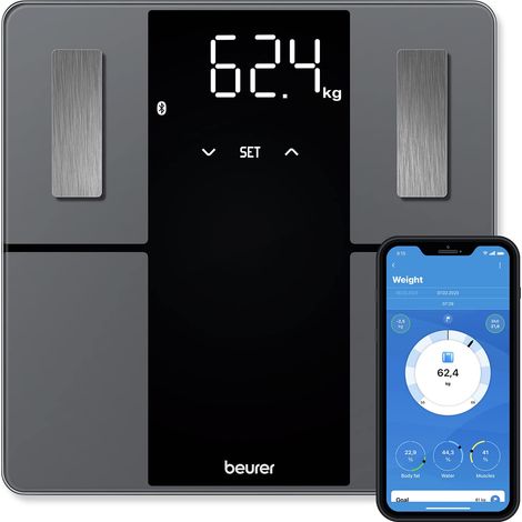 Beurer BF 500 Super Black Edition Plaza Negro, Gris Báscula personal electrónica