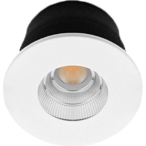 Indigo – Downlight encastré rond 4 en 1 6W 600lm 2700K-6000K – Fixation par ressorts – Compatible variateur – Pour espaces confinés (1/5)