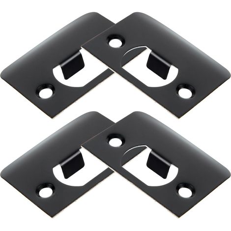 Plaques de protection de porte en acier inoxydable 4 pièces (1/5)