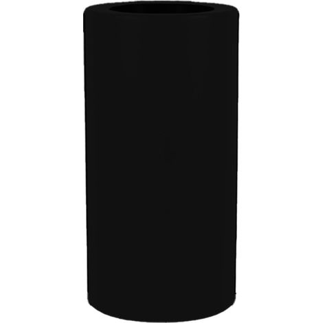 PALMA 70 Vaso rotondo e alto per interni ed esterni per piante e fiori molto resistente al passare del tempo. Realizzata in polietilene in Spagna - Nero (1/5)