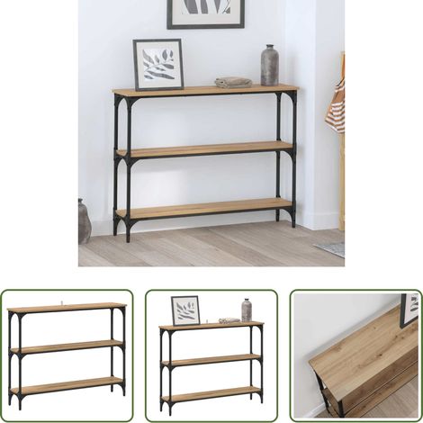Stauraum Konsolentisch - Konsolentisch Artisan-Eiche 100 x 22,5 x 75 cm Holzwerkstoff (1/5)