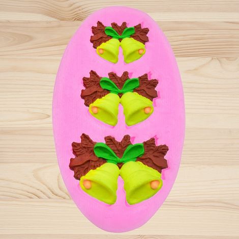 DIY-Weihnachts-Silikonform, mehrfach dekorierte Kuchen-, Fondant- und Schokoladenform (22) (1/5)