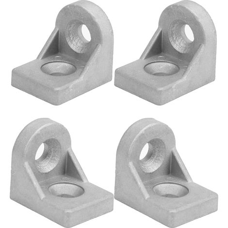 10 pièces équerre de fixation en aluminium pour profilé 20x30 et 40x40, raccord d'angle pour assemblage et renfort de structure (1/5)