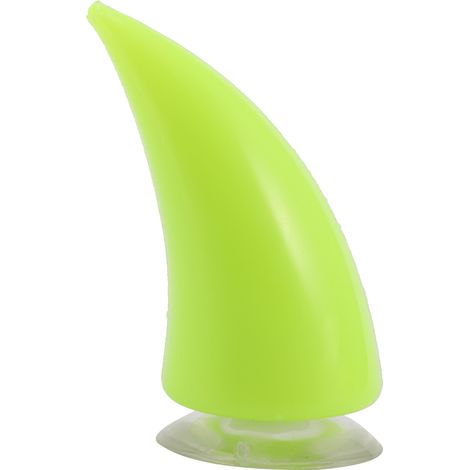 Cornes Démon pour Casque de Motard Accessoire Décoratif Souple avec Ventouse Matière Caoutchouc 65mm x 38mm Vert 1 Pièce (1/4)