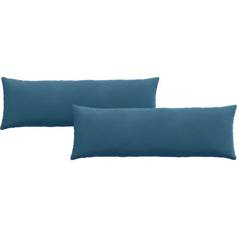 Maison Exclusive - Coussins de canapé 2 pcs Bleu 120 x 40 cm