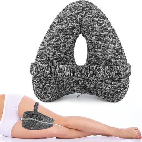 Knee pillow for side sleepers, orthopedic leg pillow, ergonomic pillow with belt, memory foam pillow for side sleepers (1/5)