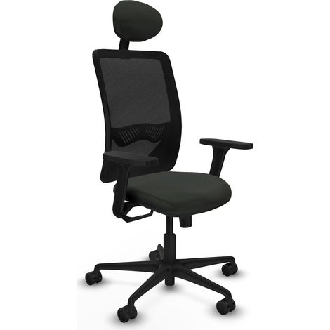 Silla de oficina piqueras y crespo Zulema negro brazos ajustables (1/2)