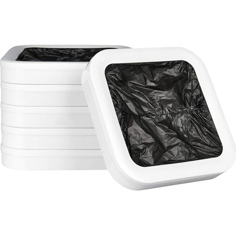 Anneaux de recharge compatibles avec la poubelle de cuisine intelligente – Paquet de 6 blancs (6 mois d'approvisionnement)
