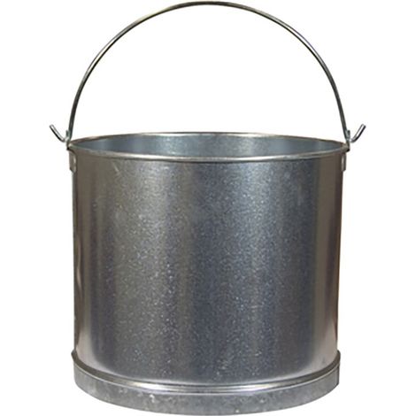 SECCHIO RETTO ZINCATO SENZA COPERCHIO 23X25 - 11 L