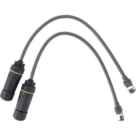 Satellite Cable to RJ45 Connector, Waterproof 1200Mbps with Ground Wire, Satellite Extension Cable Adapter to RJ45 for Rectangular Satellite Gen3 V3 MUMU (1/4)