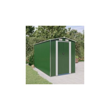 Abri de jardin Vert 192x357x223 Acier galvanisé (1/5)