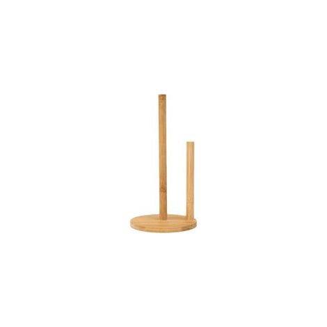 Porte-rouleau double rond, bambou et bois, rangement de cuisine (1/5)