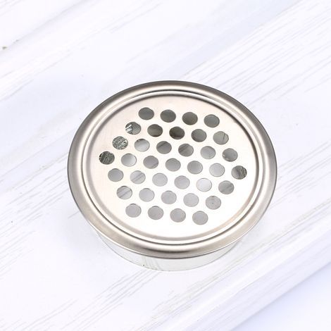 Griglia di ventilazione in acciaio inox, diametro 35 mm, con rete rotonda in acciaio inox, adatta per le prese d'aria degli armadi da cucina (1/5)