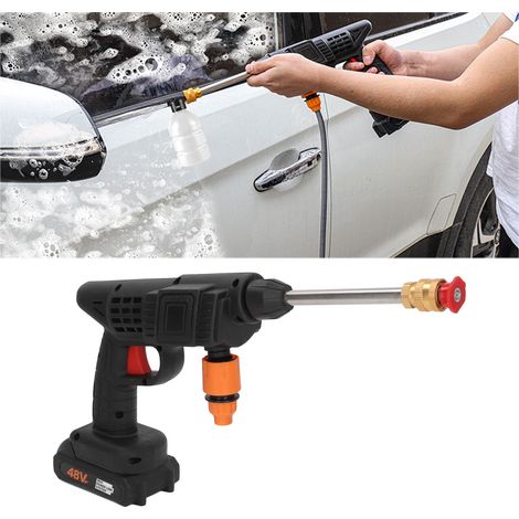 Nettoyeur haute pression pour voiture/nettoyeur électrique portable au lithium-ion, adapté au lavage de voitures/à l'arrosage des plantes/au nettoyage des sols (norme européenne) (1/5)