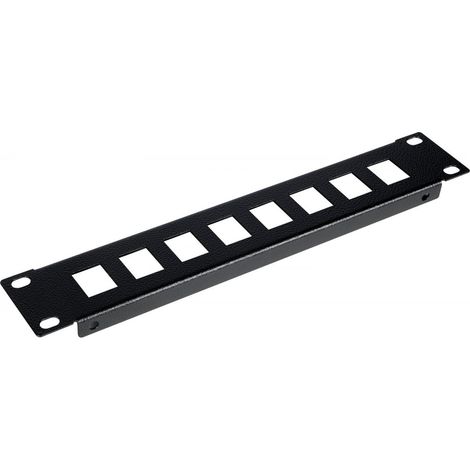 Equip Patchpanel 10` mit Keystone Montage 1U, schwarz