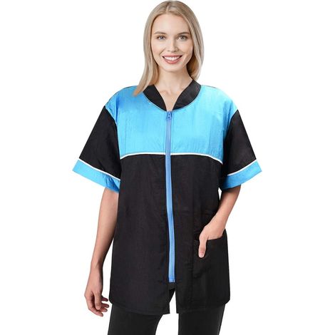 1 gilet de toilettage, léger et antistatique, fermeture éclair frontale, poche latérale, pour chiens et chats, salons professionnels (1/5)