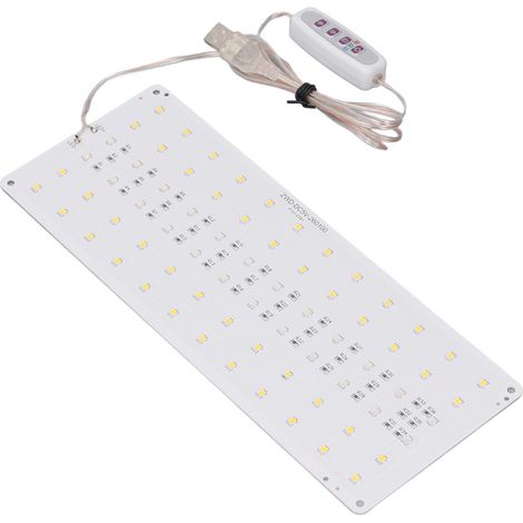Ruban LED culture plante sous étagère spectre complet dimmable intérieur timer 8H 12H 16H USB 5V serre 1 pied (1/5)