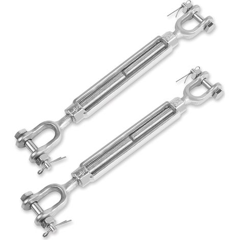 Vis de tension robustes, paquet de 2, 1/2 x 6 pouces, limite de charge de travail 2200 lb, adaptées aux tentes pare-soleil. (1/5)