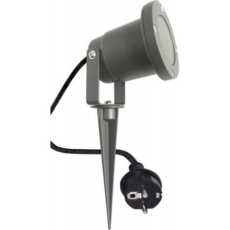 Spot Ledar Gu10 grigio scuro. con picchetto da pavimento (entro il 20)
