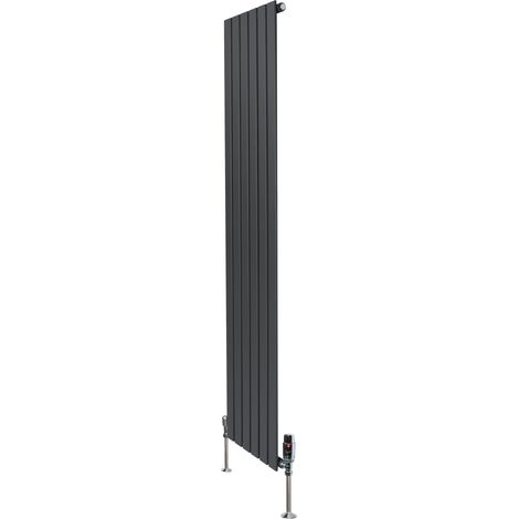 Flat Single Column Radiator & Valves – 1800mm x 420mm – (1/5)