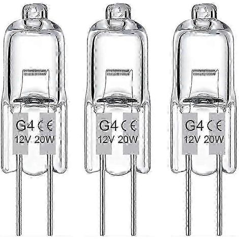 Pack de 20 lampes halogènes G4 20W 12V Lumières blanc chaud numéro atomique 87 Éclairage parfait (1/4)