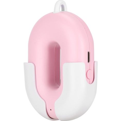 Purificateur d'air portable à ions négatifs, mini, à porter autour du cou, silencieux, rechargeable par USB, rose (1/5)