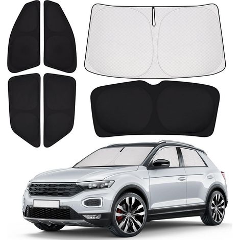 Sonnenschutz Auto für VW T-ROC 2018-2024, Sichtschutz, Wärmeisolierung, 6-teilig (1/5)