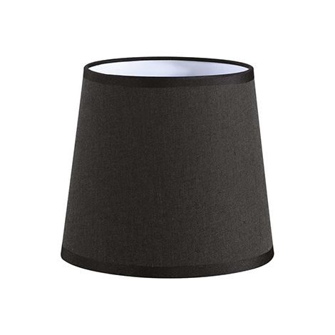 Paralume Cono Set Tessuto Nero D16 (1/2)