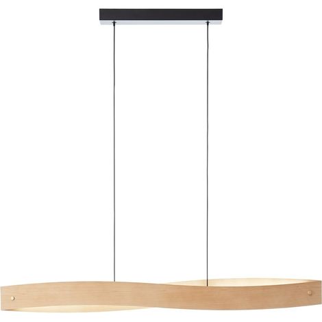 Lampada a sospensione Ioana, acciaio, nera, lunga 100 cm, LED BRILLIANT (1/5)