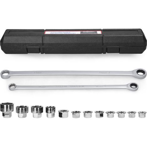 15-in-1 Multifunktions-Ratschenschlüssel-Set, praktisch für Motorrad, Fahrrad, Badezimmer, Klimaanlage, Autoreparatur, Wartungswerkzeug, Haushaltsgeräte (1/5)