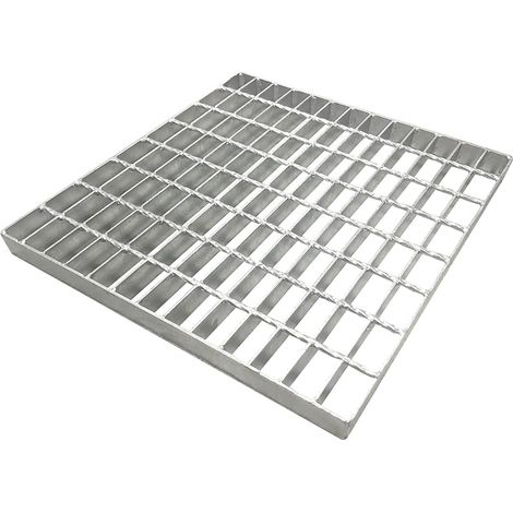 400x400x30mm Caillebotis extérieur en Acier galvanisé,B125 Caillebotis/Grille en Acier galvanisé,Carré,Maille 45/25 mm,sans Cadre,pour Le Trottoir,l'école,Le Balcon,Le Jardin,Le Garage (1/5)