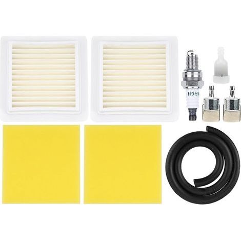 Satz mit 2 Luftfiltern A226002030 + Vorfilter A226002040 für Echo Rasenmäher SRM-2620, SRM-3020, BRD-2620, EB262, M262, C262 und AHS262 mit Kraftstofffilter für die Zündkerze (1/5)