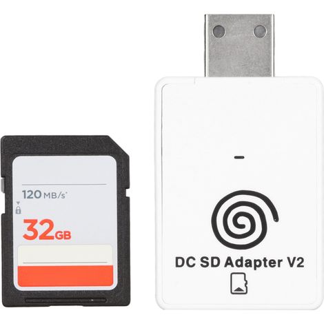 Adaptateur lecteur de carte DC pour Sega Dreamcast Dreamshell V4.0, accessoire console avec CD et stockage carte mémoire (1/5)