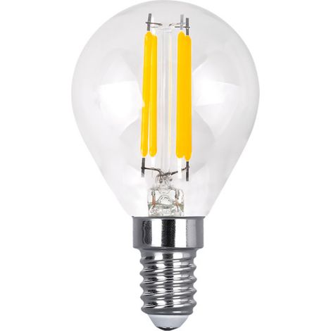 Lampadina a filamento sferico 7x4,5d 4w 450lm e14 clear 2700k