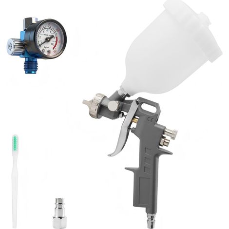 HVLP 990 Pistolet à Peinture Pneumatique, avec Une Buse de 1,5 mm Et Un RéServoir de Peinture de 600 ML, Peut PulvéRiser des Couleurs Roses ou Mates, Meubles de Voiture Petit Pistolet de RéParation (1/5)