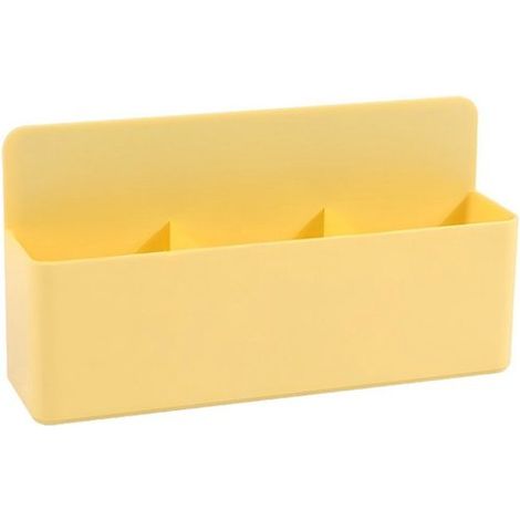 Boîte de rangement magnétique à 3 compartiments pour réfrigérateur/tableau blanc, porte-craies et porte-stylo magnétique (1/5)