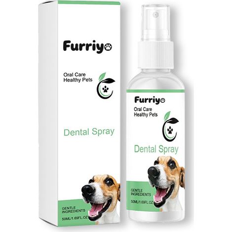 Furriyo Pet Oral Care Spray: Cleans the mouth, eliminates bad breath and freshens breath. (1/5)