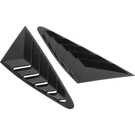 Stores latéraux et baguettes de finition de prises d'air noirs brillants adaptés aux modèles Audi A7 2019. (1/5)