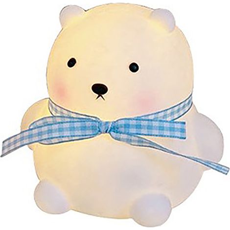 Veilleuse LED en forme d'ours mignon, éclairage doux et tamisé, lampe de chevet LED à économie d'énergie pour chambre à coucher ou dortoir (1/5)
