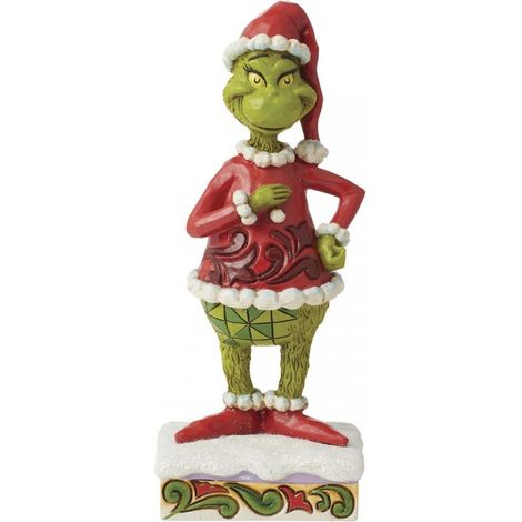 Statuetta Grinch Felice Personality Pose 16cm Multicolore Jim Shore