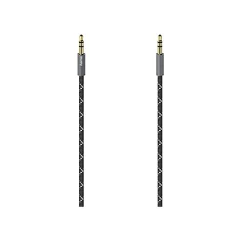 Hama Cavo Jack 3.5 mm M/Jack 3.5 mm M, 1,5 metri, TPE, spine metallo, nero (1/3)