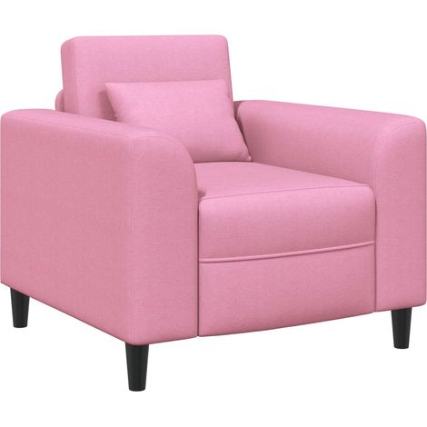Fauteuil Rose Tissu vidaXL (1/5)