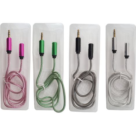 CAVO PROLUNGA CUFFIE JACK 3.5MM STEREO CONNETTORI MASCHIO FEMMINA OZ-051