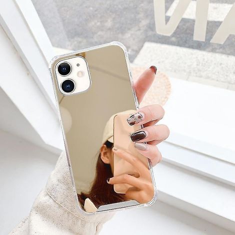 Luxuriöse Handyhülle aus TPU und Acryl mit goldplattiertem Spiegeleffekt für iPhone 12 Mini (1/5)