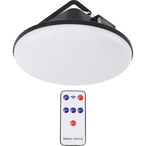 Lampe de tente étanche, 3 modes, 3600 mAh, solaire, 30 W, 3000 lm, lanterne de camping suspendue pour équipement de randonnée, kits d'urgence, tempête de neige (1/5)