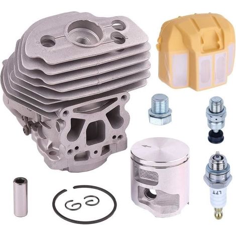 Cylindre de remplacement JONSERED CC2252 pour tronçonneuse Adefol Husqvarna 545 550XP, avec piston, filtre à air et soupape d'échappement. (1/4)
